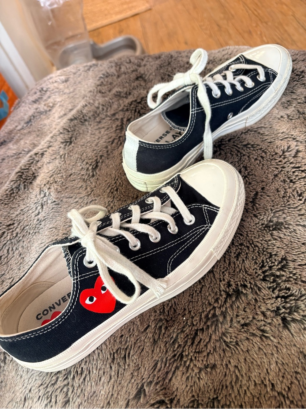 Converse x Comme des Garçons PLAY Chuck 70 Ox CDG Heart Black M6 W8